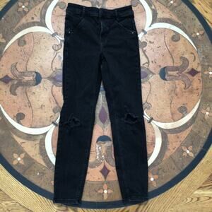 We the Free Black Busted Knee Jeans Sz 27